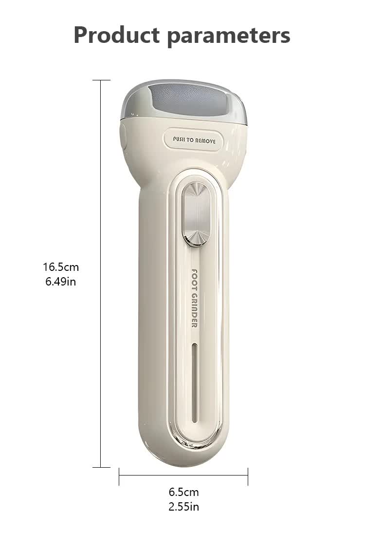 Light Purple Electric Foot Grinder with USB Charging - Dual-Speed Callus Remover for Smooth, Exfoliated Feet