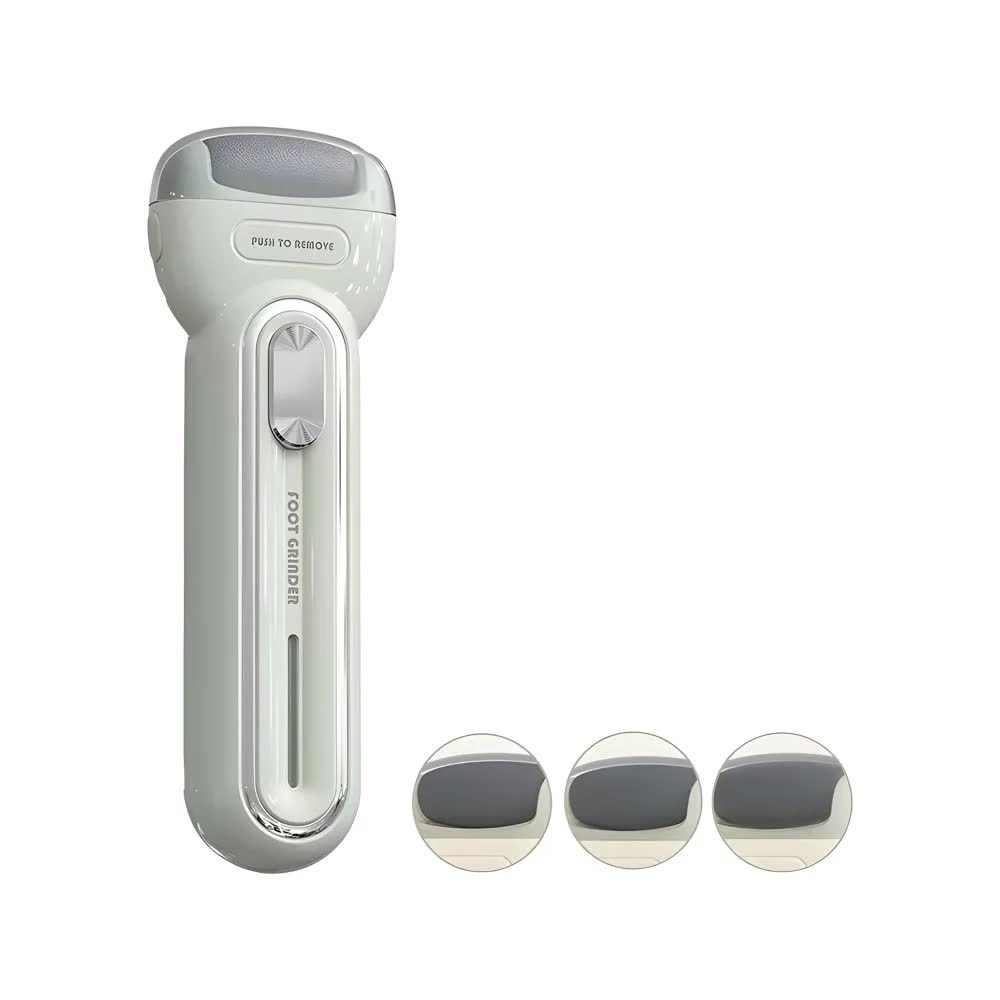 Light Green Electric Foot Grinder with USB Charging - Dual-Speed Callus Remover for Smooth, Exfoliated Feet