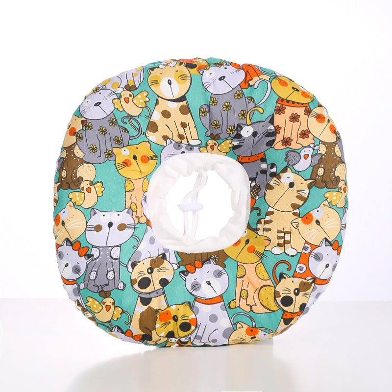 2 pcs Cat Pet Recovery Collar - Comfortable Anti-Lick Cone for Cats & Dogs Size XS