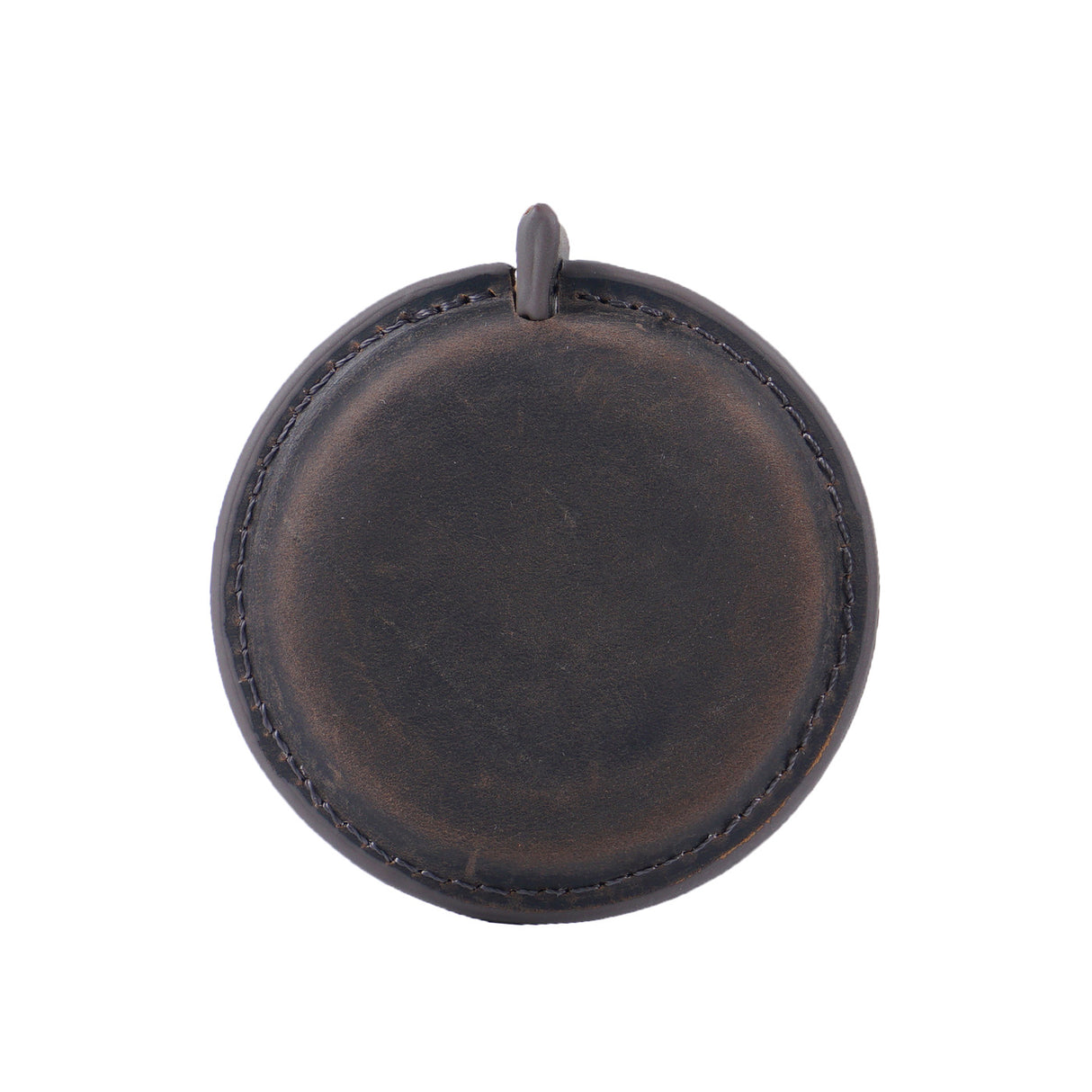Coffee Mini Leather Tape Measure - 1.5m/60in - Round Plain
