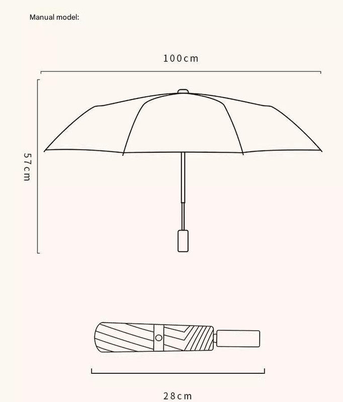 Pixel Cat Cute Cartoon Umbrella - Sun/Rain Umbrella