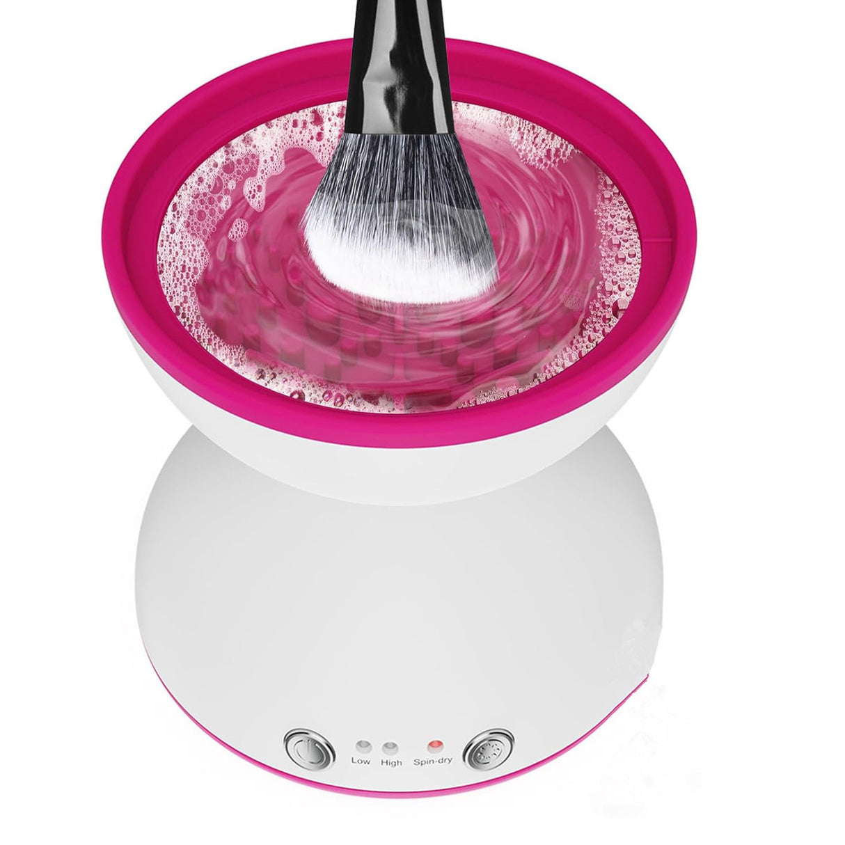 White Electric Makeup Brush Cleaner - Fast & Deep Cleaning, USB Powered
