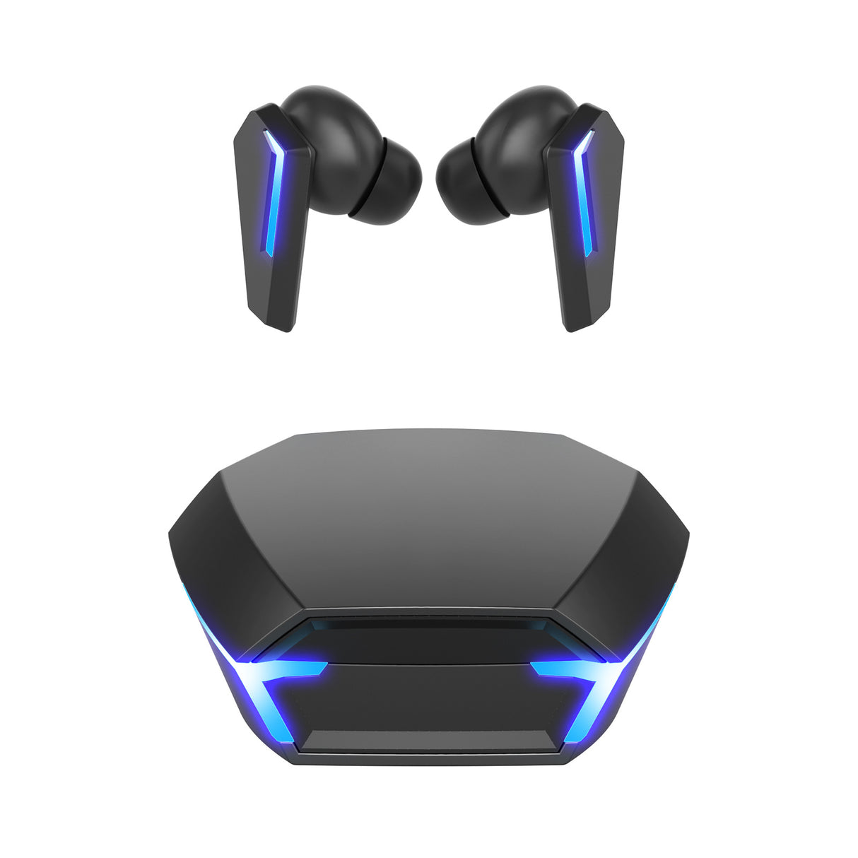 Black Wireless Gaming Earbuds - Bluetooth 5.2, Low Delay, 3D Stereo