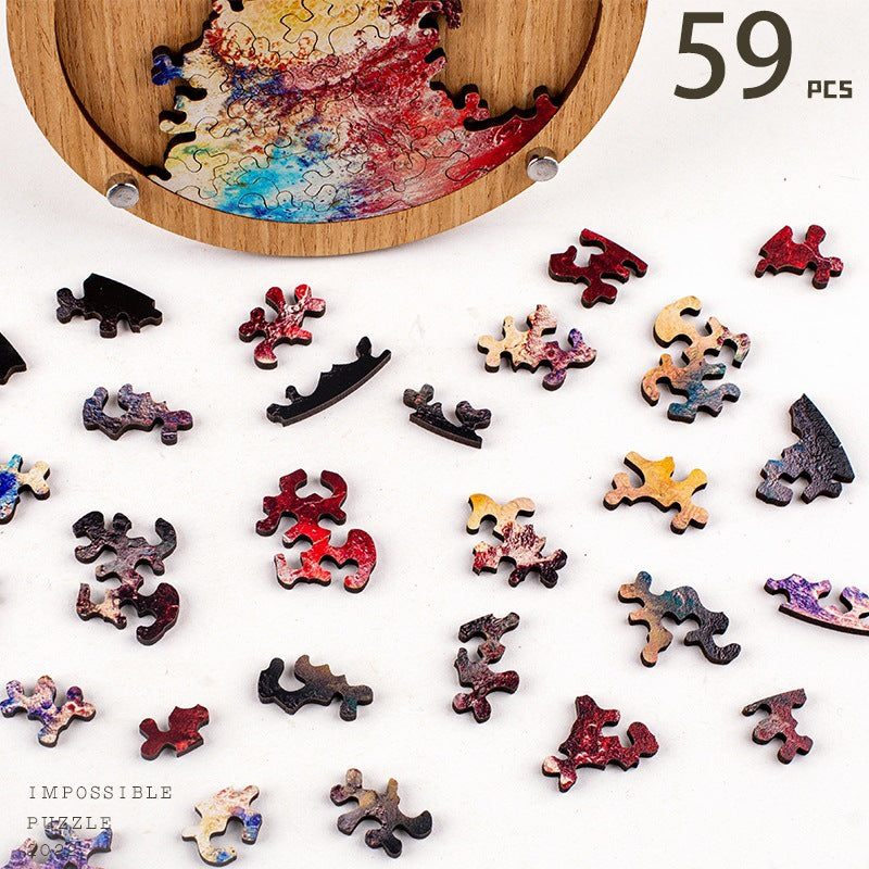 Little Sun Wooden Jigsaw Puzzle - 59 Piece Solar System Jigsaw Puzzle