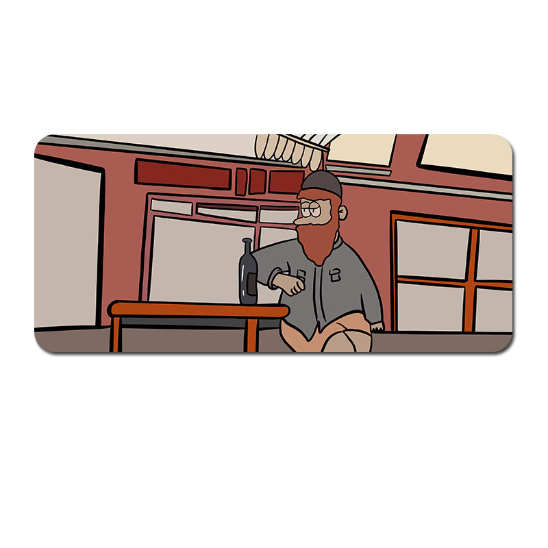 Oversized Cartoon Desk Pad - 90x40x0.4cm Mouse Mat, Non-Slip Base (Style 2)