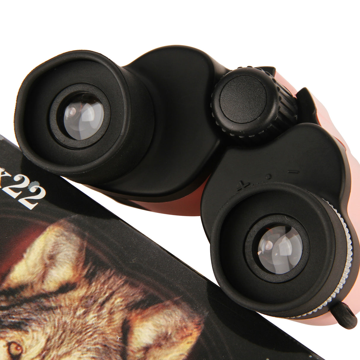 White 10x22 Compact Binoculars for Adults - High Definition Lightweight Telescope for Hiking, Travel, and Concerts