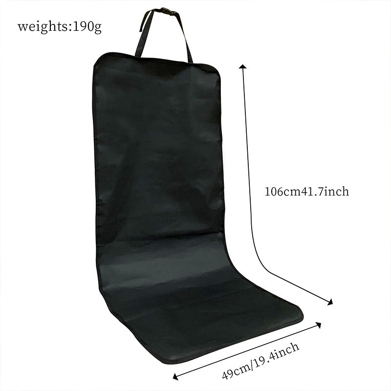 4 Pcs Dark Grey Waterproof Pet Car Seat Cover - Scratch-Resistant Oxford Cloth for Dogs and Cats (106 x 49 cm)