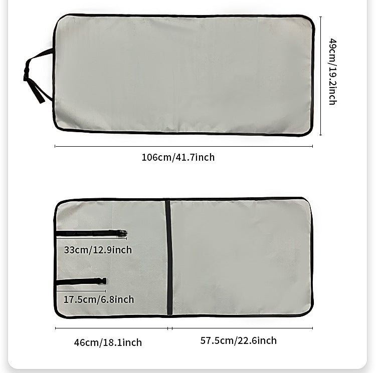 4 Pcs Dark Grey Waterproof Pet Car Seat Cover - Scratch-Resistant Oxford Cloth for Dogs and Cats (106 x 49 cm)