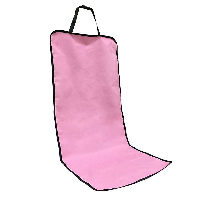 4 Pcs Pink Waterproof Pet Car Seat Cover - Scratch-Resistant Oxford Cloth for Dogs and Cats (106 x 49 cm)