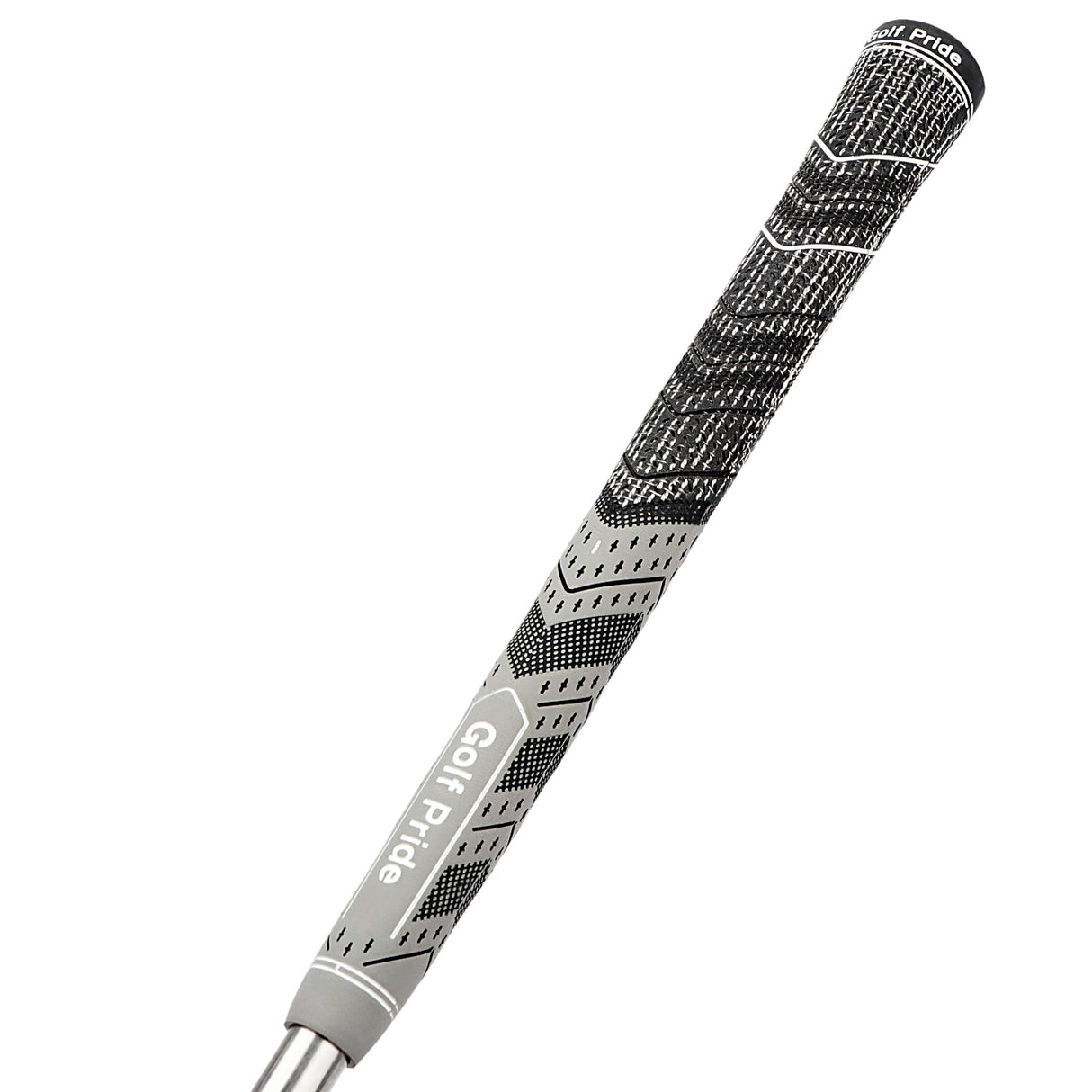 2 Pcs Grey Standard MCC PLUS4 Golf Grip - Standard Rubber and Cotton Thread Hybrid, 265 mm, 52g, Core 60