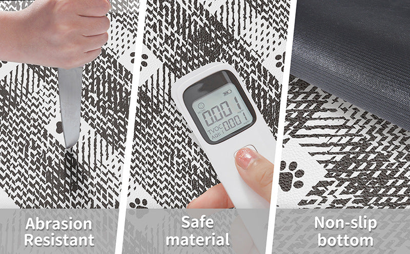 Blue And White Pet Feeding Mat 50x70cm - Anti-Slip, Durable Diatom Mud Mat for Dogs and Cats, Easy to Clean