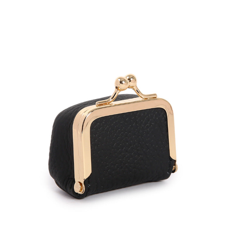 Yellow Mini Jewelry Pouch - Compact PU Leather Coin Purse for Earrings, Rings, and Necklaces, 6.5x5x3.5cm