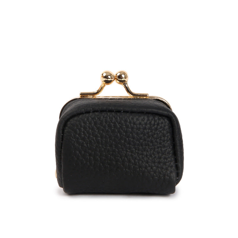 Red Mini Jewelry Pouch - Compact PU Leather Coin Purse for Earrings, Rings, and Necklaces, 6.5x5x3.5cm