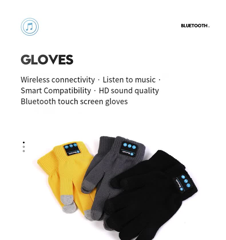 Pink Bluetooth Touchscreen Winter Gloves - Warm, Thickened, and Hands-Free for Calls and Music, Perfect for Cycling