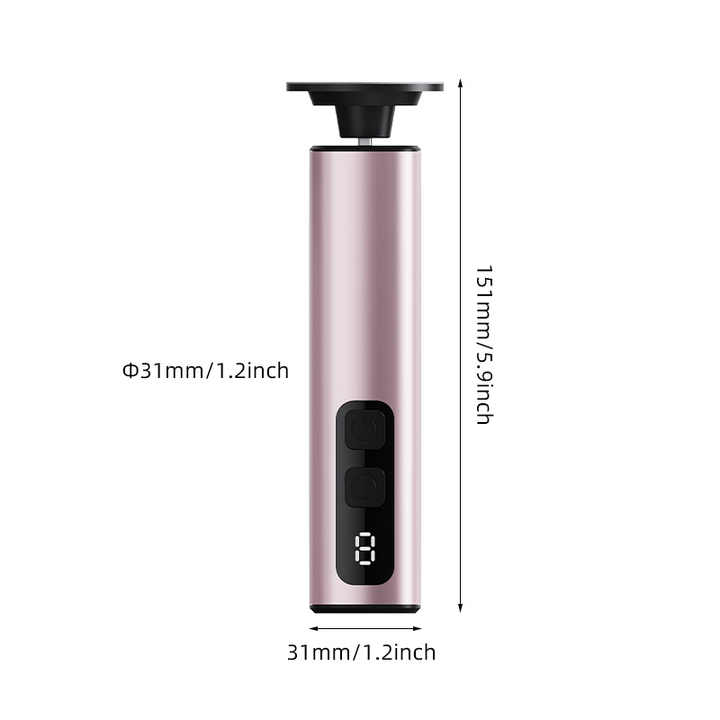 Rose Glod Rechargeable Electric Foot File with 9 Speed Settings - Callus Remover for Smooth Feet