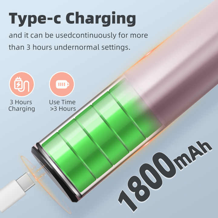 Purple Rechargeable Electric Foot File with 9 Speed Settings - Callus Remover for Smooth Feet