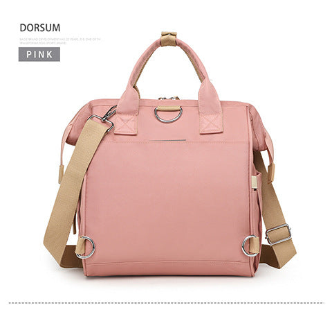 Pink Multifunctional Insulated Lunch Bag for Women - Waterproof, Lightweight, and Stylish for Picnics and Outings