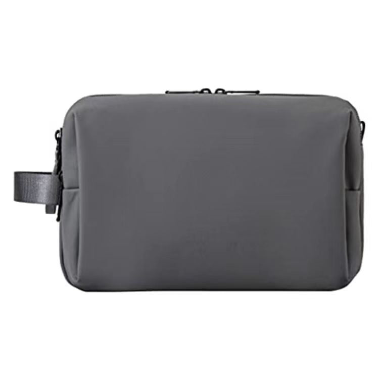 Grey Stylish Waterproof Travel Toiletry Bag Organizer - Large Capacity Shaving Kit & Makeup Case(Makeup is a prop for shooting and is not included)