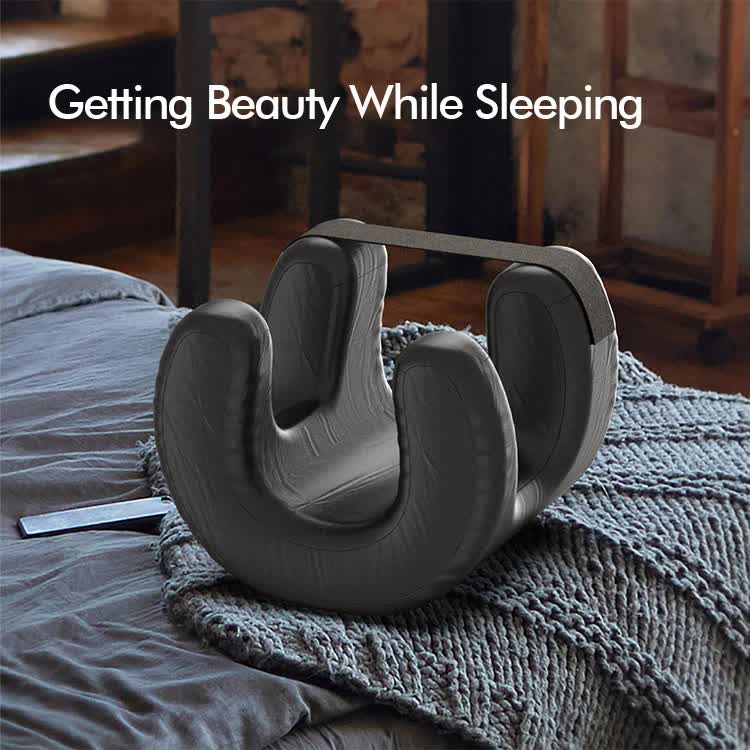 Pink Beauty Sleep Pillow - Contoured Memory Foam Pillow for Face & Neck Support