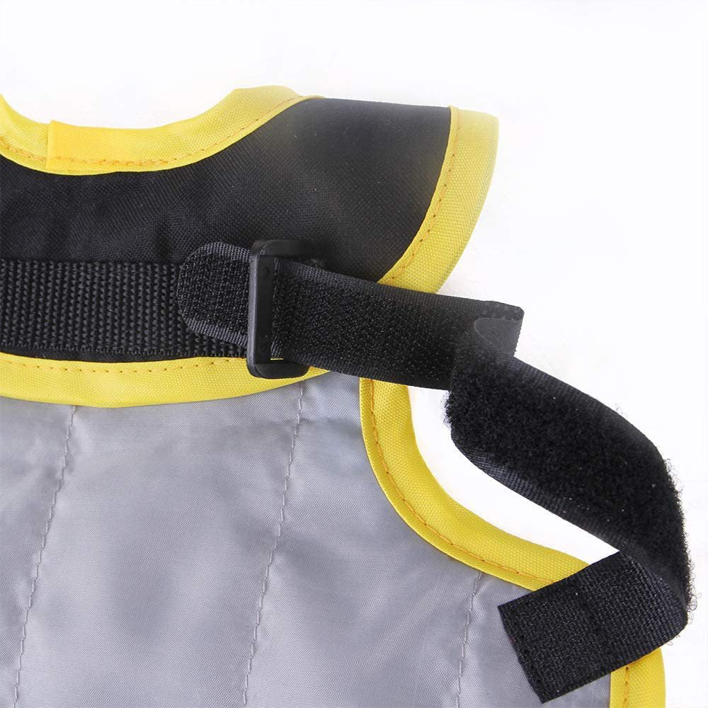 4 Pcs Fluorescent Green High Visibility Chicken & Duck Safety Vest - Reflective Poultry Jacket
