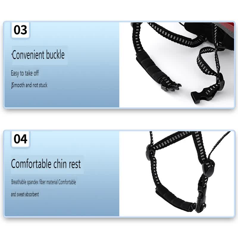 Red And Black Gradient Lightweight Adult Bicycle Helmet - Adjustable Fit Road & Mountain Bike Safety Headgear (57-62cm)