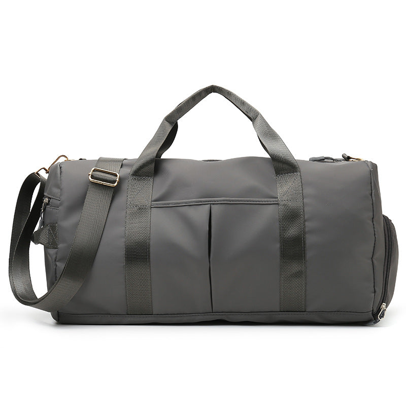 Grey Dry Wet Separation Gym Bag - Women's Large Capacity - Training & Travel