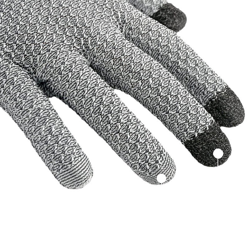 Pink 3-Pack Cut Resistant Gloves (Level 5 Protection) ??Pineapple Grip, Touchscreen Compatible, Food Safe for Kitchen, Butcher & Fish Cleaning ??One Size Fits Most