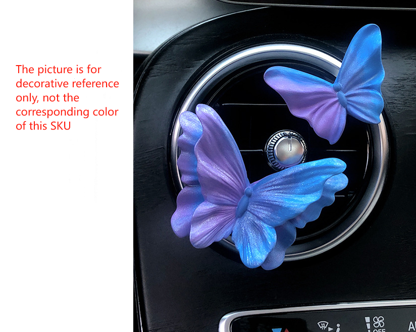 Dreamy Pink Butterfly Set of 3 Butterfly Car Air Vent Clips - Decorative Scent Diffuser Ornaments