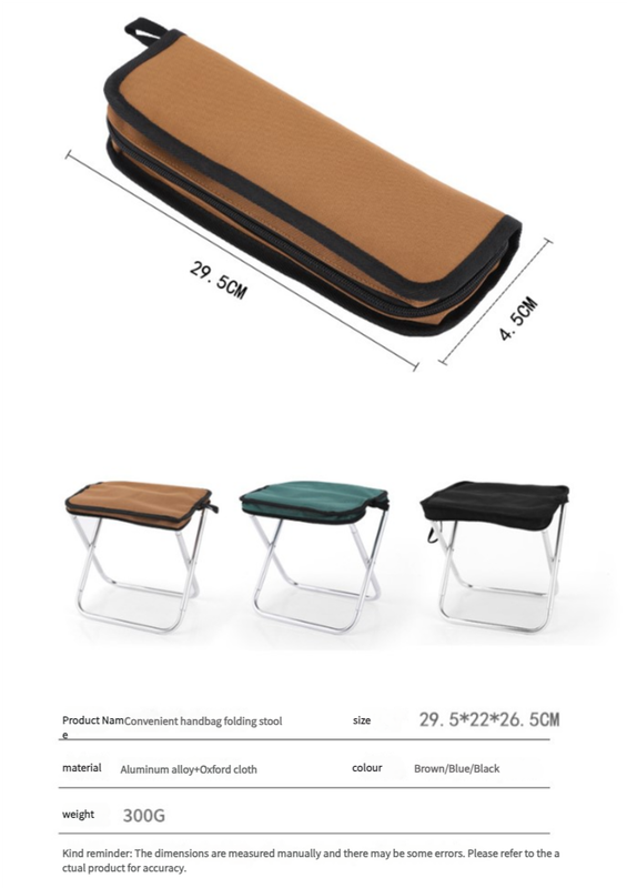 Outdoor Ultralight Folding Camping Chair - Dark Green