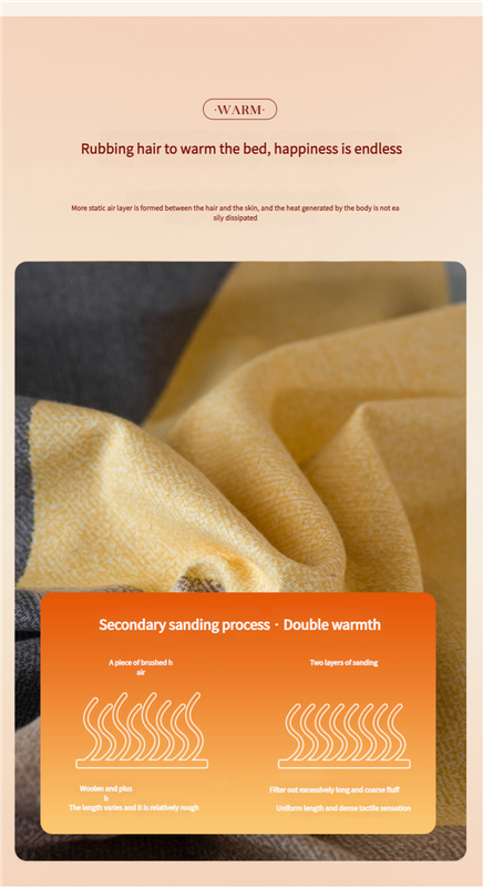 Comfortable cotton pillowcase, double-sided warm design, breathable and skin-friendly - Pink