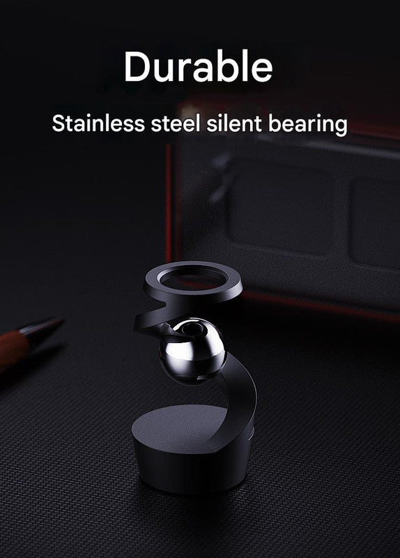 Desktop Levitating Gyro,Magnetic Floating Desk Toy for Stress Relief, Elegant Design-black