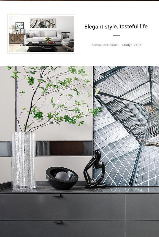 Nordic Abstract Resin Figurine - Modern Minimalist Home Decor Sculpture(White)