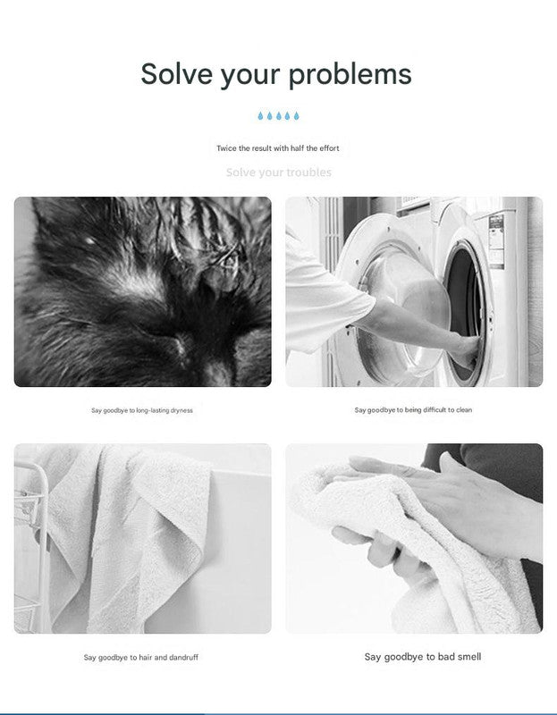 Adorable Pet Paw Grooming & Drying Mitt - Super Absorbent Fleece Material(Blue)