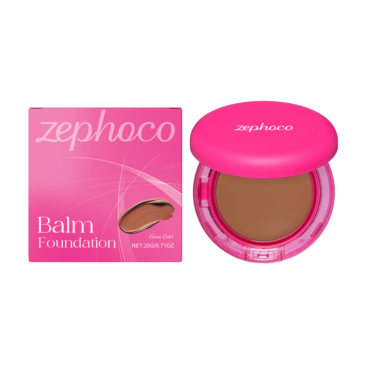 Moisturizing Balm Foundation - Lightweight Texture, Long-Lasting Natural Coverage(Brown)