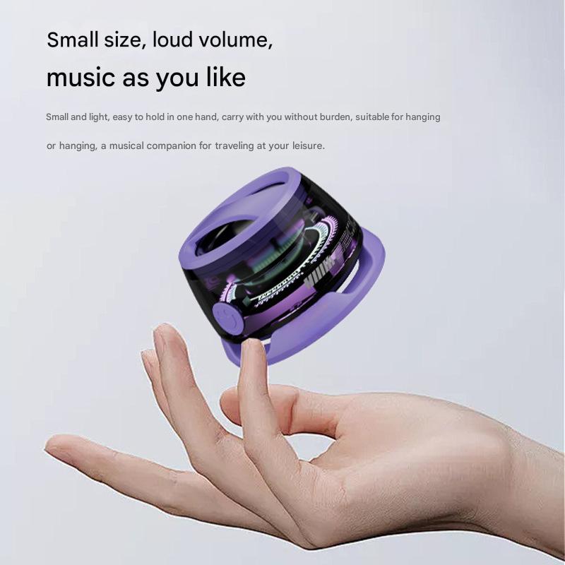G300 Magnetic Suction Bluetooth Speaker - RGB Lights, 40mm Driver, 6H Playtime(Red)