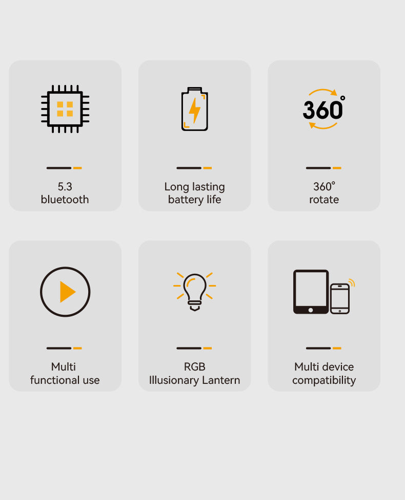 Foldable Bluetooth Speaker with 360 Rotating Phone/Tablet Stand & RGB Lights - HIFI Surround Sound(Pink)