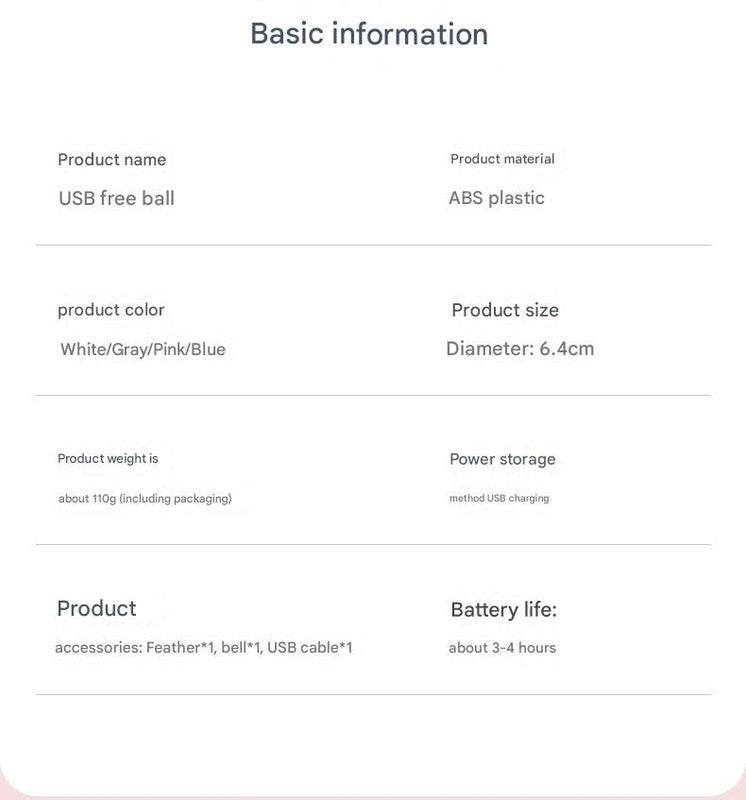 Smart USB Rechargeable Pet Interactive Rolling Ball(Gray)