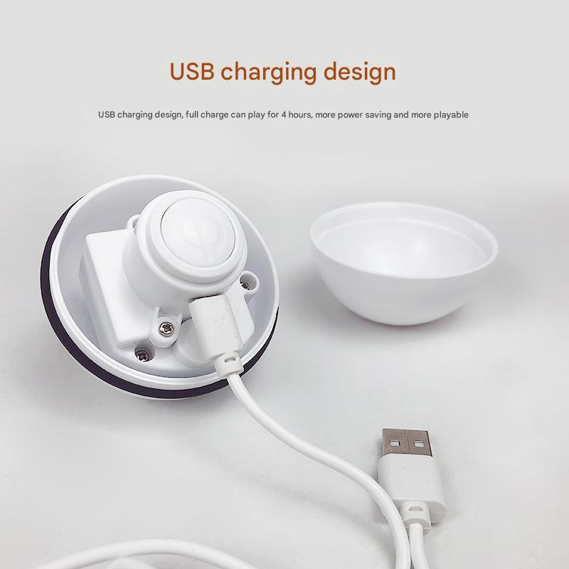 Smart USB Rechargeable Pet Interactive Rolling Ball(Gray)