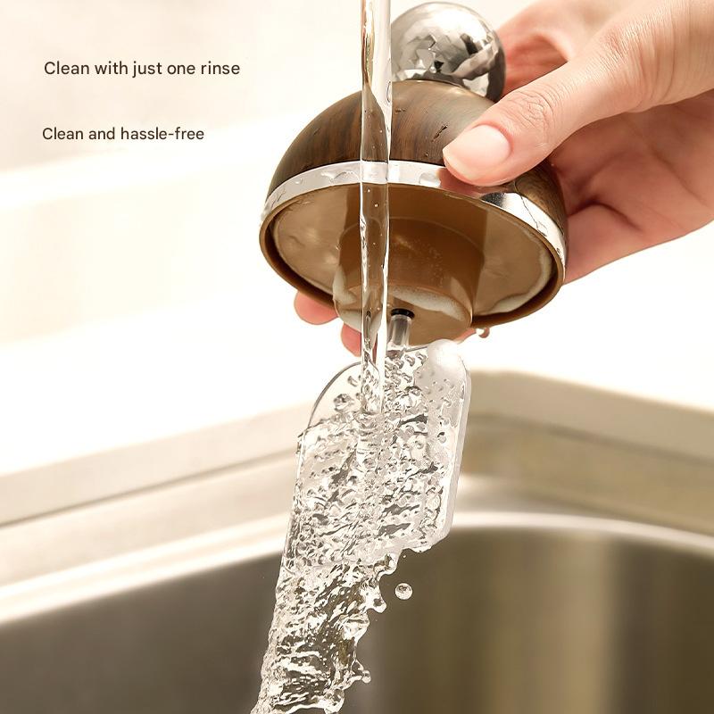 Electric Foaming Cleanser Maker - Rechargeable, Dense Foam for Deep Cleansing(Log+Light Gold)