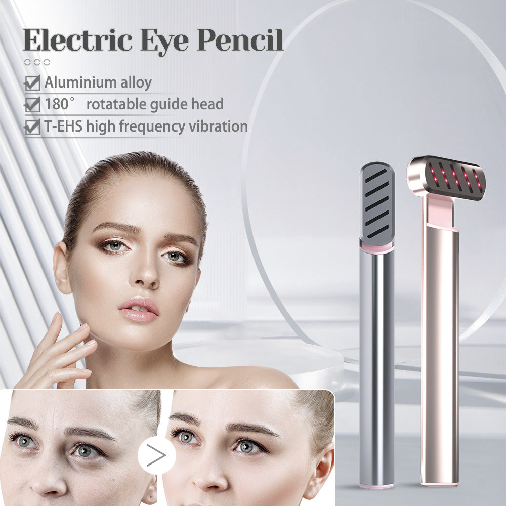 Rose Gold Anti-Aging Eye Care Device - 42?C Heat, Red Light, High-Frequency Vibration
