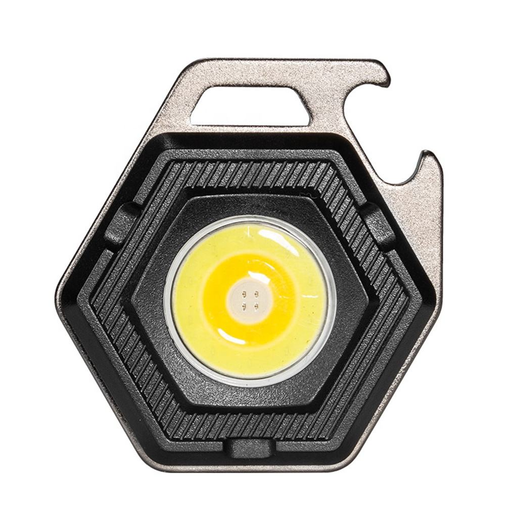 2 pcs Hexagon Mini flashlight for outdoor and self-defense use