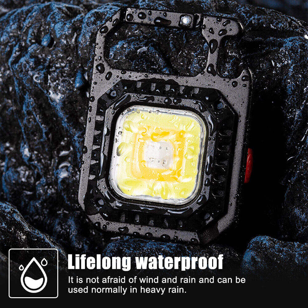 2 pcs Rectangle Mini flashlight for outdoor and self-defense use