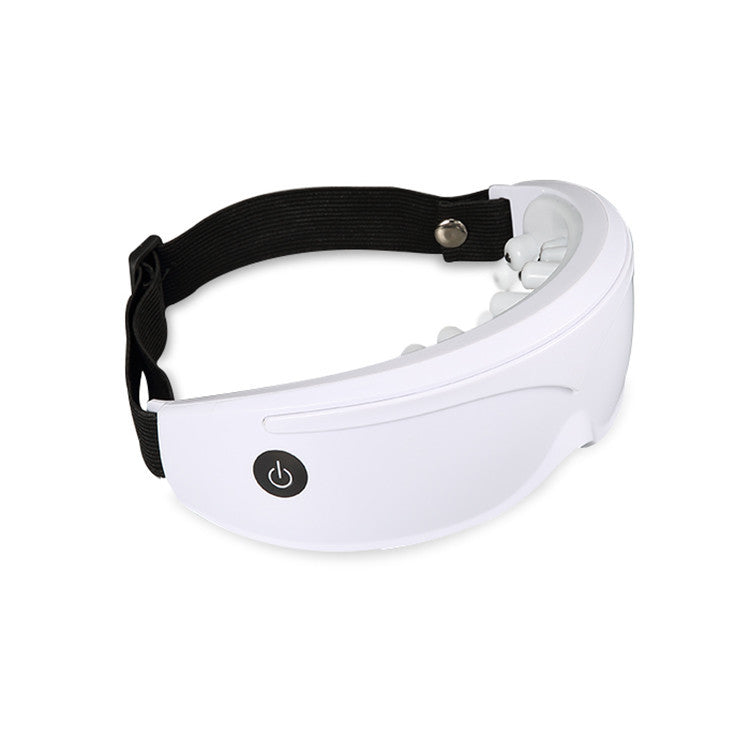 White Touch-Control Rechargeable Heated Eye Massager for Daily Use