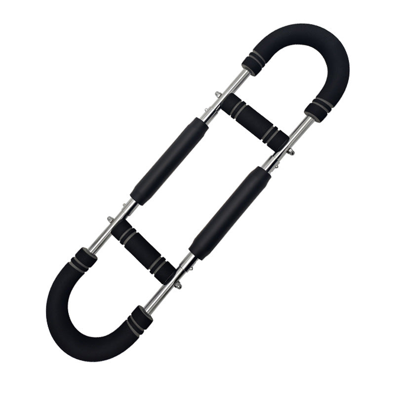 Gray black Adjustable U-Shaped Arm Exerciser - For Home Fitness Strength Training (40kg)