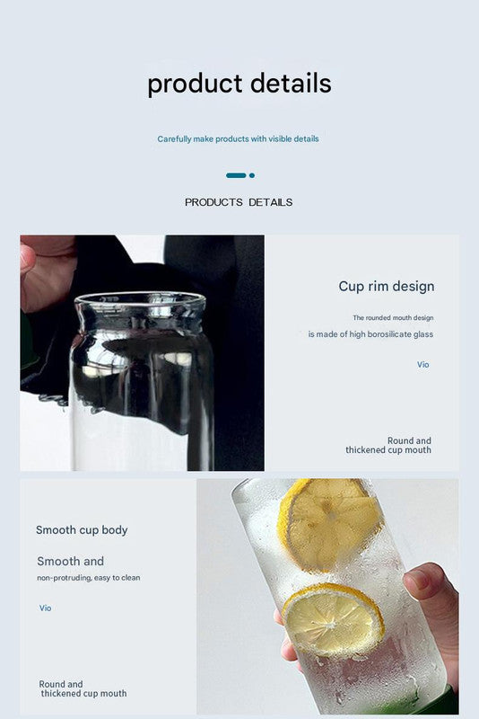 Style Cold Brew Bottle - 450ml Glass, Leak-Resistant Silicone Top Green Silicone Lid