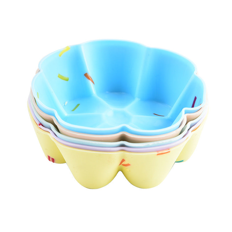 Style 8 Silicone Mini Cake Molds (30 Pack) - For Cupcakes, Desserts (7x7x2.5cm)