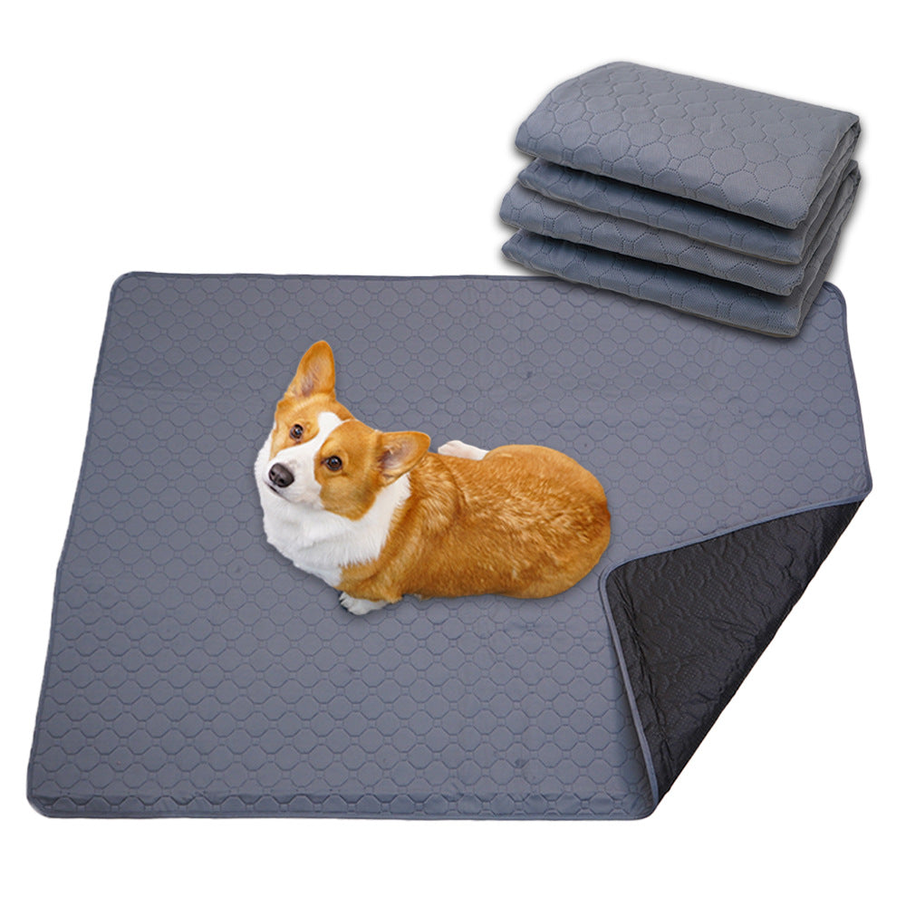 Reusable Pet Training Pads - 4-Layer Waterproof & Absorbent Mat Waterproof Non-Slip(Size : M-70cm?50cm)