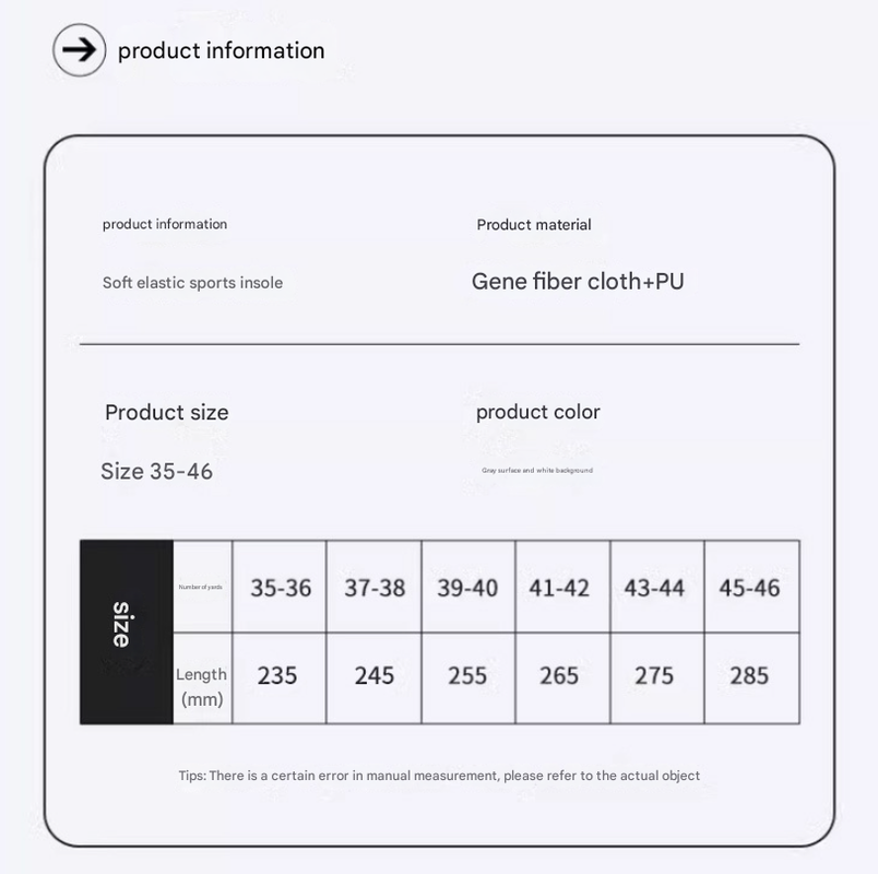 Black 5 pcs 4D Cloud Technology Shoe Inserts - High Rebound, Super Soft, Breathable, Athletic Support (size : 35-36/235mm)