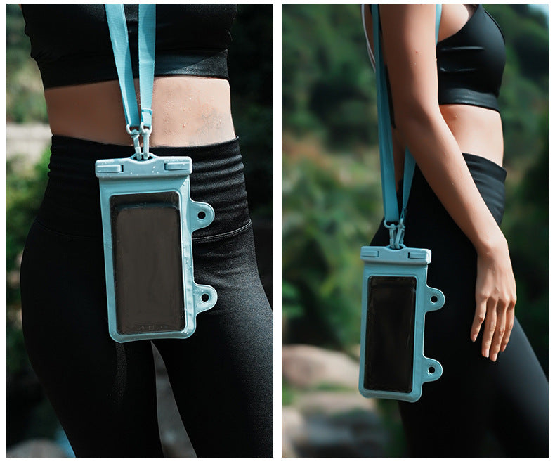 Pink 2-Pack Universal IPX8 Waterproof Phone Pouch with Lanyard - Touch Sensitive Case for Swimming & Outdoor Sports