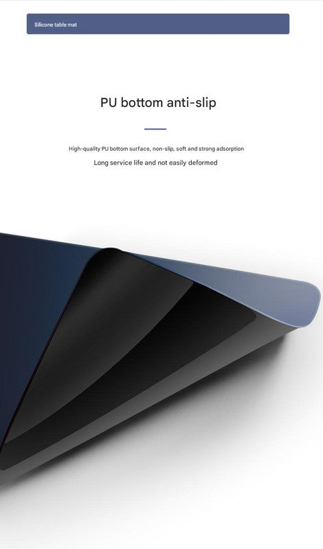 Purple Gradient Premium Large Silicone Mouse Pad - Non-Slip, 600x300mm for Office and Gaming